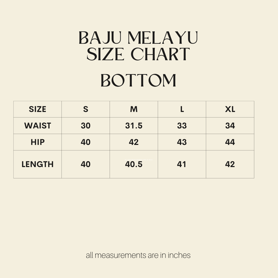 baju melayu premium satin in nude brown - jia.basics