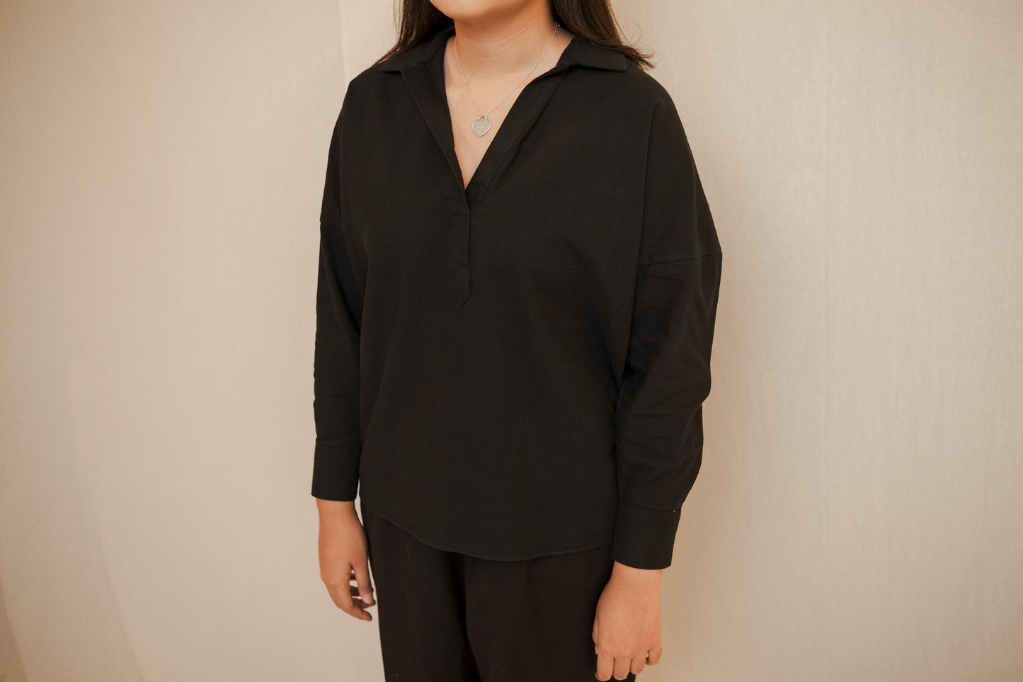 jean top in black - jia.basics