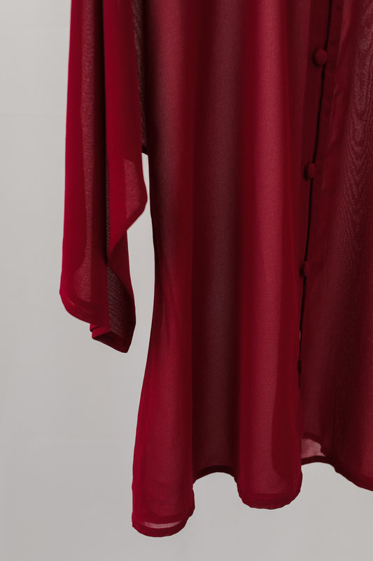 suri top in cherry red - jia.basics