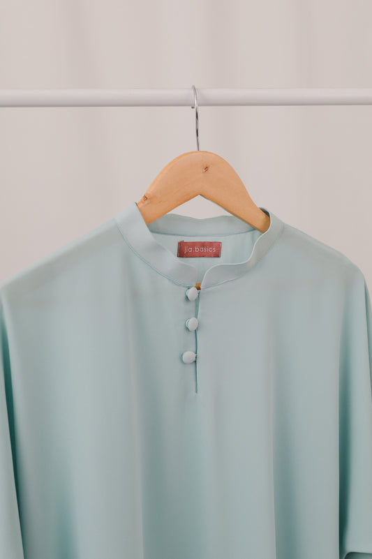 suri top in turquoise - jia.basics